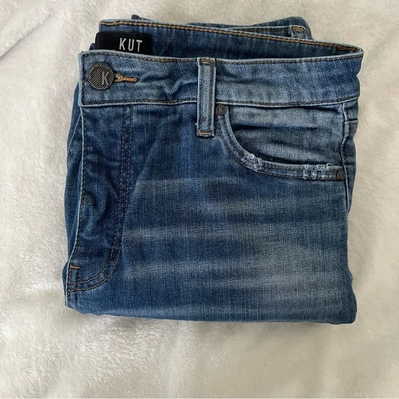 Kut from the Kloth Catherine Fab Ab High Rise Boyfriend Jeans Stretch Denim - Picture 15 of 16